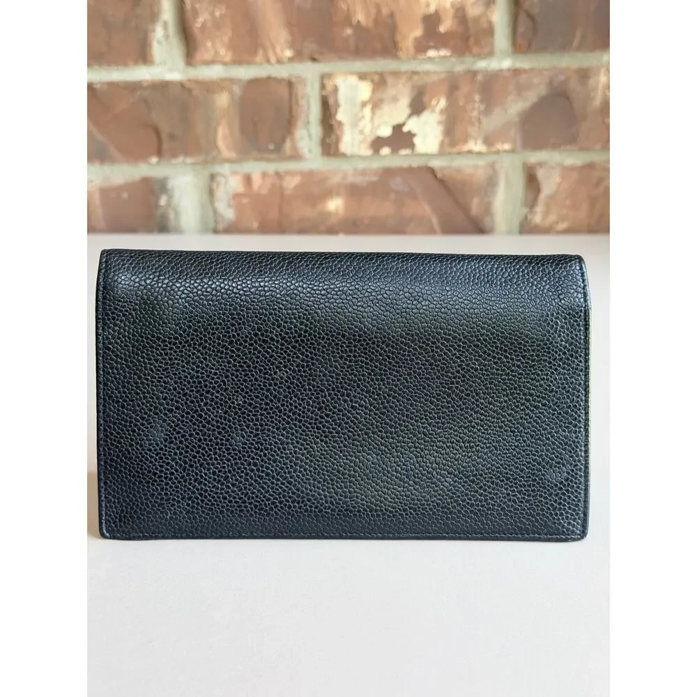 Chanel Timeless L-Yen Wallet Caviar Long Black 73485